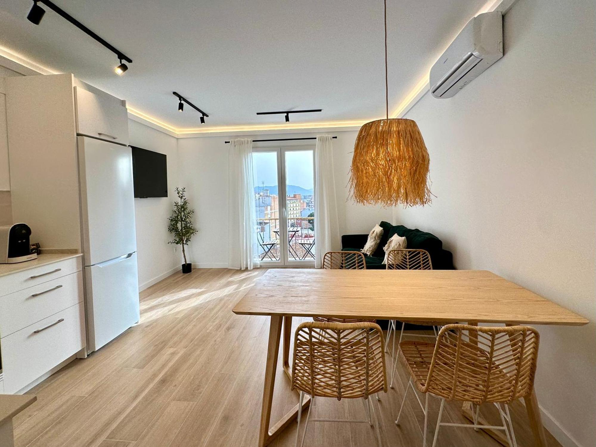 Апартаменты Atico Con Solarium Y Bbq Cerca Del Centro 6 Pax Малага Экстерьер фото